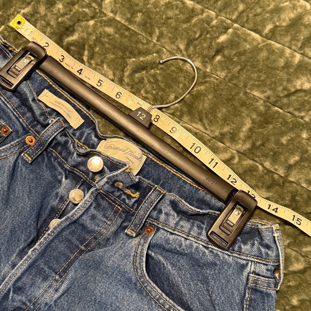 Universal Thread Denim Button-Fly Jeans with embr… - image 7